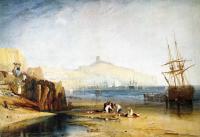 Turner, Joseph Mallord William - Scarborough Town and Castle,Morning,Boys Catching Crabs